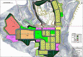 土地利用計画図が示されている平面図