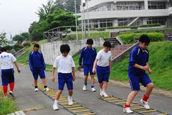 サッカー部　ラダー体験