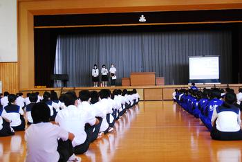 生徒集会　写真