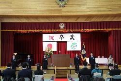 別れの言葉を述べる6年生の様子1