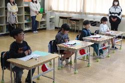 1年生の学習参観の様子