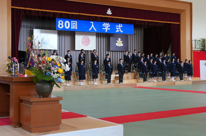 入学式の様子