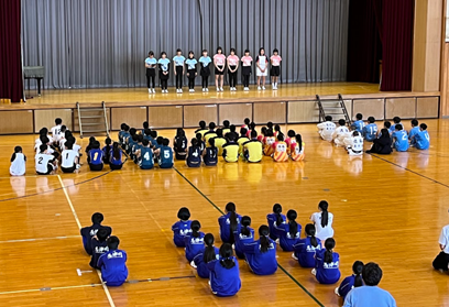 壮行会の様子