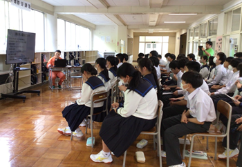 防災講話の様子
