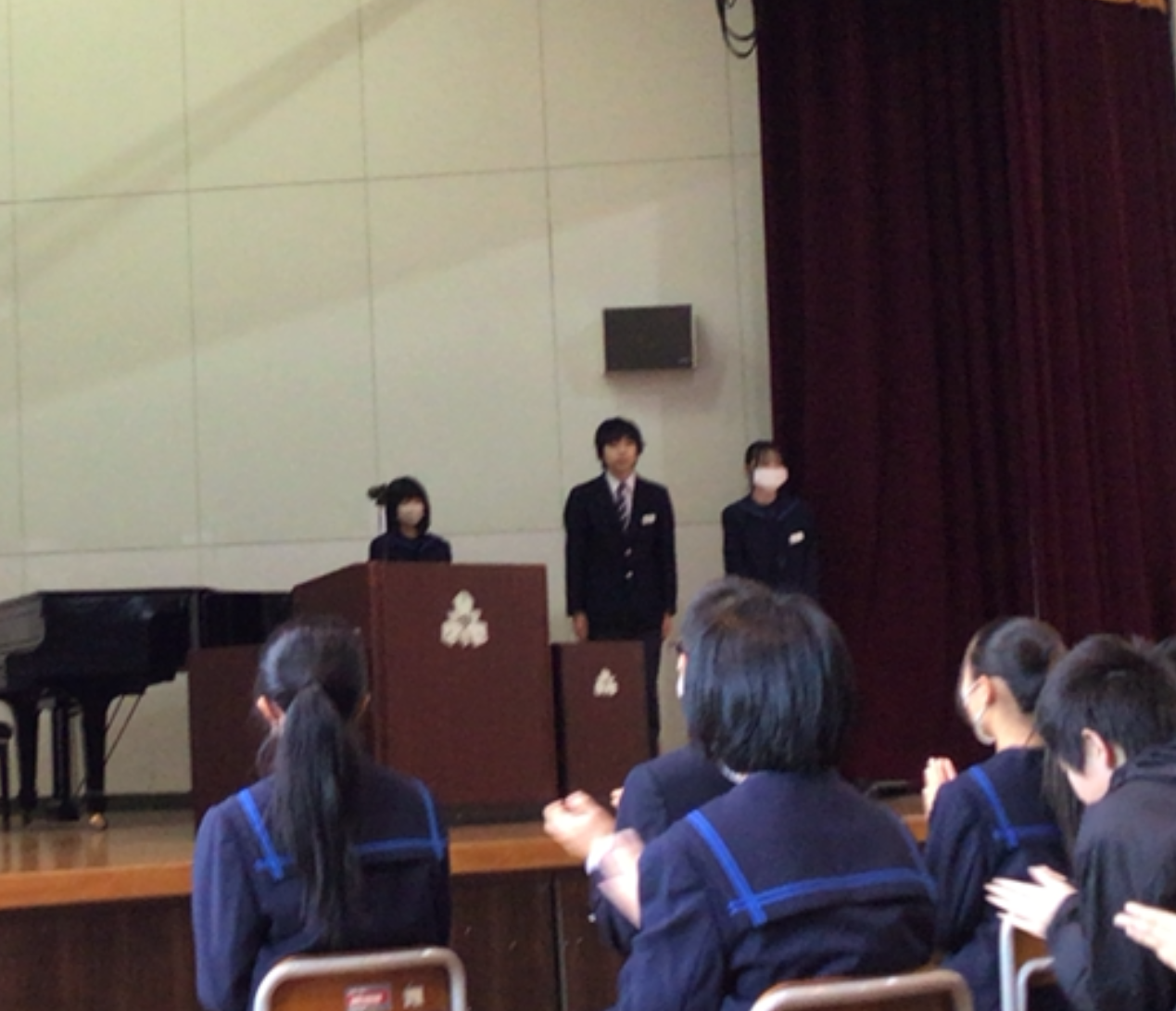 代表生徒の様子