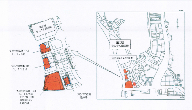 うみべの広場案内図