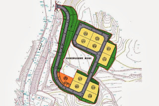 藤浜地区の造成工事の全体計画図