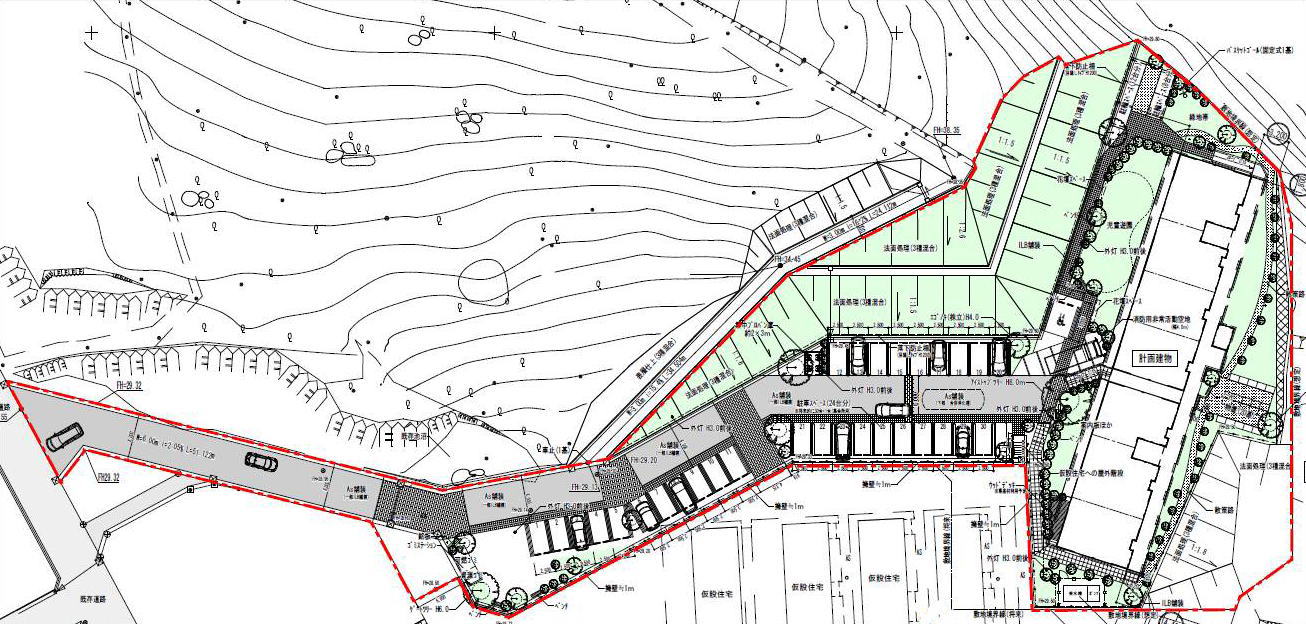 災害公営枡沢住宅の平面図
