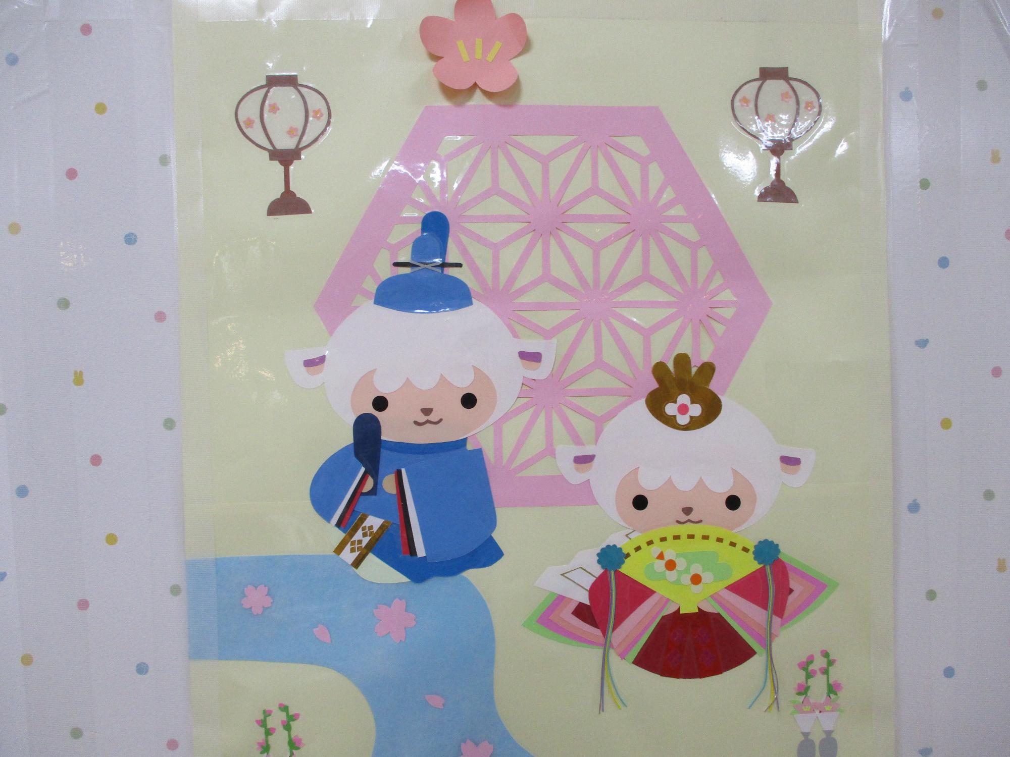 ひな祭り壁面画像