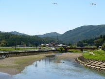 水戸辺川上流の山々（戸倉）