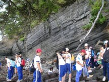 ジュラ紀地層海岸（志津川細浦）