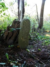 文覚塚の板碑（志津川荒砥）